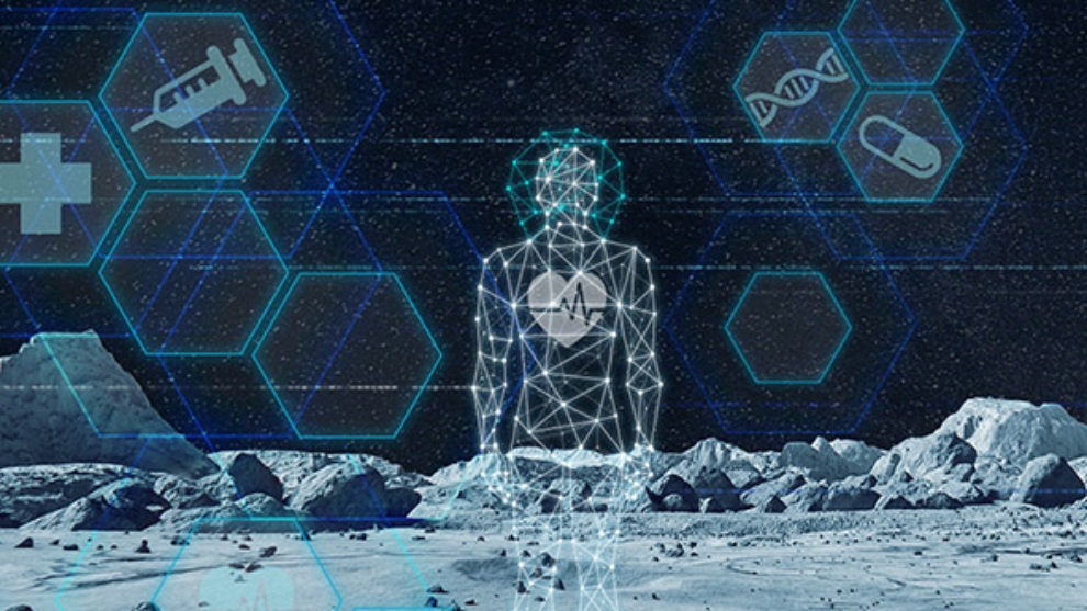 Canadian Space Agency illustration of life sciences research aboard the International Space Station