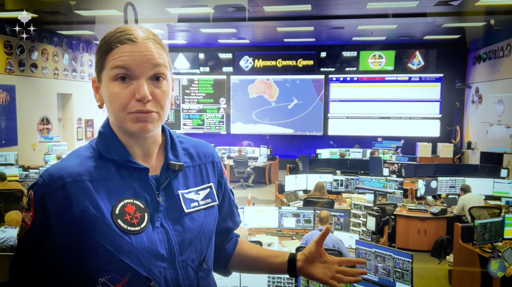 Canadian astronaut Jenni Gibbons as Capcom for Artemis 2